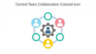Central Team Collaboration Colored Icon In Powerpoint Pptx Png And Editable Eps Format