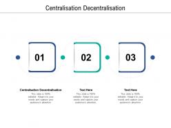 Centralisation decentralisation ppt powerpoint presentation layouts cpb