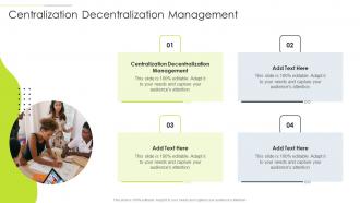 Centralization Decentralization Management In Powerpoint And Google Slides Cpb