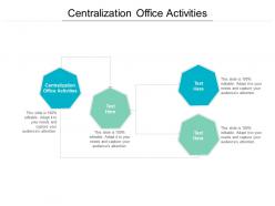 Centralization office activities ppt powerpoint presentation show topics cpb