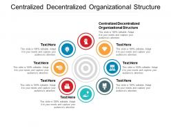 Centralized decentralized organizational structure ppt powerpoint presentation pictures master slide cpb