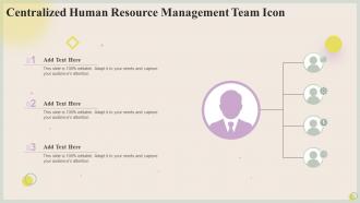 Centralized Human Resource Management Team Icon