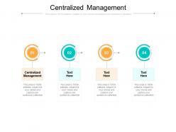 Centralized management ppt powerpoint presentation inspiration example topics cpb
