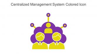 Centralized Management System Colored Icon In Powerpoint Pptx Png And Editable Eps Format