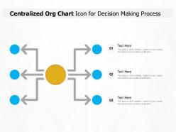 Centralized org chart icon for decision making process