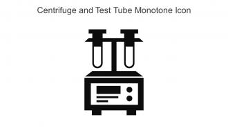 Centrifuge And Test Tube Monotone Icon In Powerpoint Pptx Png And Editable Eps Format