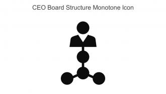 CEO Board Structure Monotone Icon In Powerpoint Pptx Png And Editable Eps Format