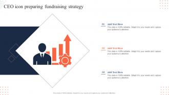 CEO Icon Preparing Fundraising Strategy