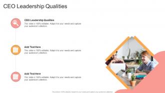 CEO Leadership Qualities In Powerpoint And Google Slides Cpb