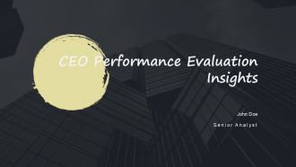 CEO Performance Evaluation Insights PPT Structure ACP