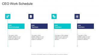 CEO Work Schedule In Powerpoint And Google Slides Cpb