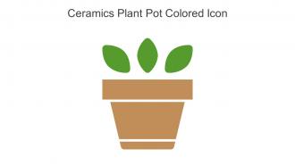 Ceramics Plant Pot Colored Icon In Powerpoint Pptx Png And Editable Eps Format