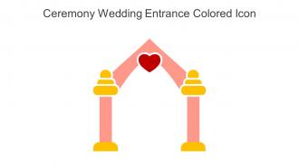 Ceremony Wedding Entrance Colored Icon In Powerpoint Pptx Png And Editable Eps Format