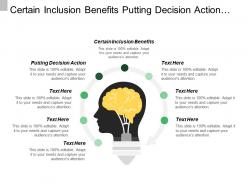 Certain inclusion benefits putting decision action civil society