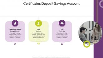 Certificates Deposit Savings Account In Powerpoint And Google Slides Cpb