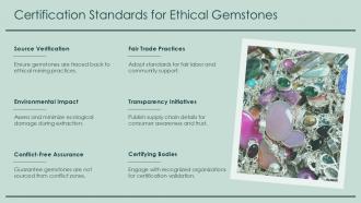 Certification Standards For Ethical Gemstones Typesetting Tools PPT Slides ST AI SS