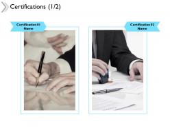 Certifications agenda ppt powerpoint presentation outline design inspiration