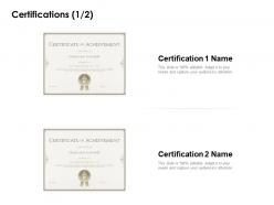 Certifications winner ppt powerpoint presentation templates