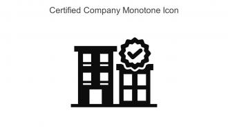 Certified Company Monotone Icon In Powerpoint Pptx Png And Editable Eps Format