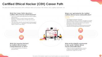 Certified ethical hacker ceh career path it certification collections