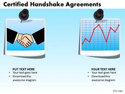 Certified handshake agreements powerpoint slides and ppt templates db