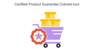 Certified Product Guarantee Colored Icon In Powerpoint Pptx Png And Editable Eps Format
