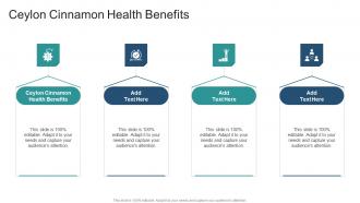 Ceylon Cinnamon Health Benefits In Powerpoint And Google Slides Cpb