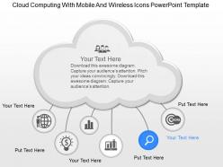 Cf cloud computing with mobile and wireless icons powerpoint template