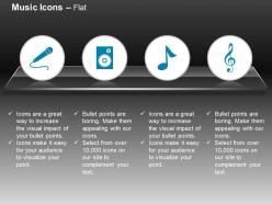 Cf mike speakers music node rhythm ppt icons graphics