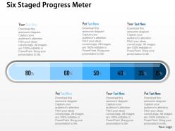 Cf six staged progress meter powerpoint template
