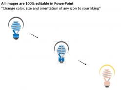 Cfl inside the bulb for idea generation flat powerpoint design