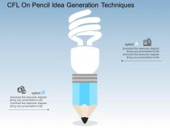 Cfl on pencil idea generation techniques flat powerpoint design