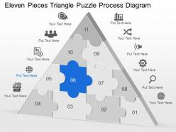 26294573 style puzzles triangular 11 piece powerpoint presentation diagram infographic slide