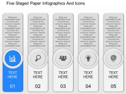 Cg five staged paper infographics and icons powerpoint template