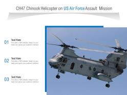 Ch47 chinook helicopter on us air force assault mission