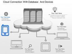 Ch cloud connection with database and devices powerpoint template