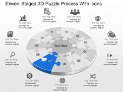 29924405 style puzzles circular 11 piece powerpoint presentation diagram infographic slide