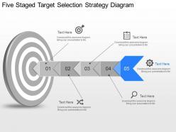 Ch five staged target selection strategy diagram powerpoint template