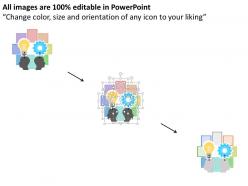 Ch idea and process with icons infographics flat powerpoint design