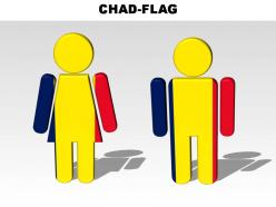 Chad country powerpoint flags