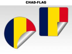 Chad country powerpoint flags