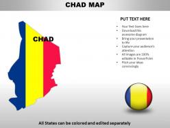 Chad country powerpoint maps