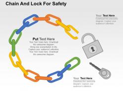 Chain and lock for safety flat powerpoint design