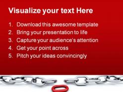 Chain business powerpoint templates and powerpoint backgrounds 0511
