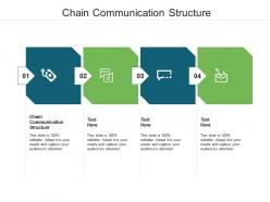 Chain communication structure ppt powerpoint presentation background cpb