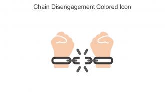 Chain Disengagement Colored Icon In Powerpoint Pptx Png And Editable Eps Format