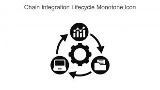 Chain Integration Lifecycle Monotone Icon In Powerpoint Pptx Png And Editable Eps Format