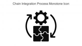 Chain Integration Process Monotone Icon In Powerpoint Pptx Png And Editable Eps Format
