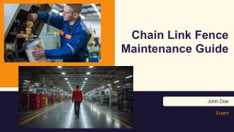 Chain Link Fence Maintenance Guide PPT Template AT