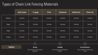 Chain Link Fence Overview And Benefits PPT Slides AT Good Aesthatic